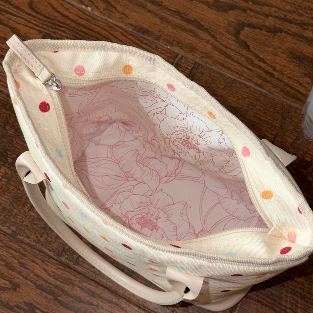 Ollie & Olivia Polka Dot Insulated Lunch Tote with 2 Food Storage Containers - Picture 2 of 2
